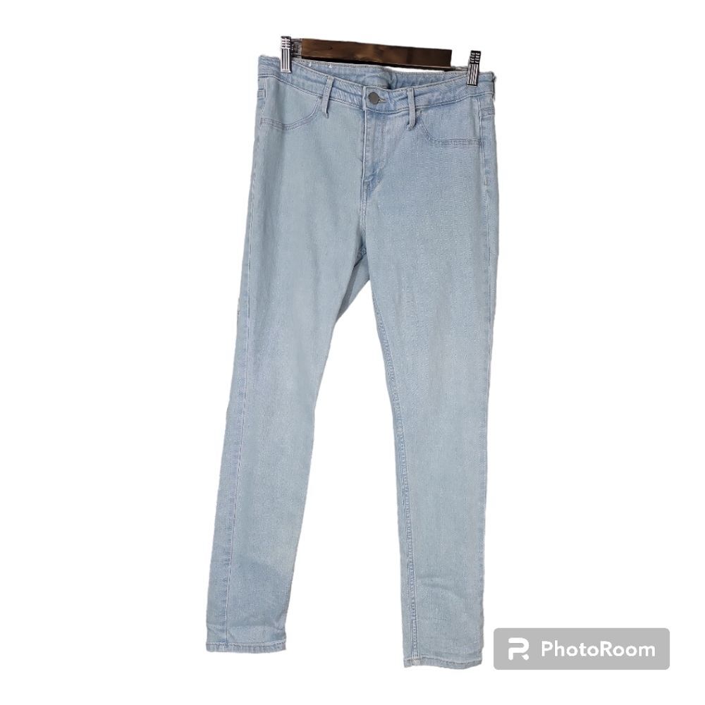 Light Blue Denim Skinny Ankle Jeggings Jeans Womens Size 29